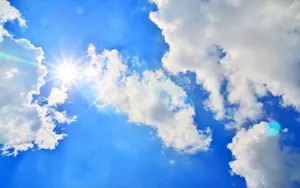 Clear Light Blue Clouds Wallpaper