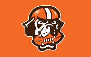 Cleveland Browns Dog With Football Wallpaper