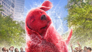 Clifford The Big Red Dog Splash Wallpaper