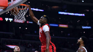 Clint Capela Does Sleek Dunk Wallpaper