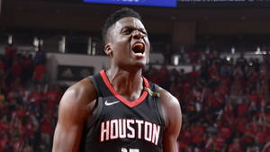 Clint Capela Yells During Playoffs Wallpaper