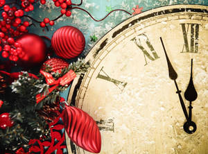 Clock Before New Year Wallpaper