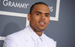 Close-up Chris Brown Grammy Awards Wallpaper