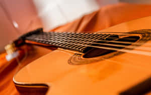 Close Up Classic Guitar Wallpaper