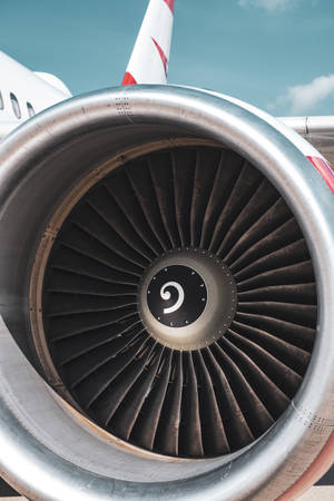 Close-up Jet Engine Wallpaper