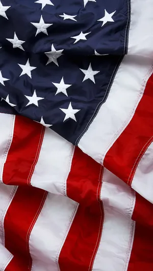 Close-up Of Folded American Flag Wallpaper