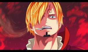 Close-up Of Intimidating Sanji Wallpaper