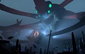 Close-up Reaper Leviathan Subnautica Wallpaper