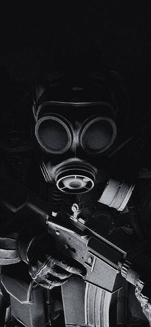 Closeup Of Cs: Go Soldier On Iphone Wallpaper