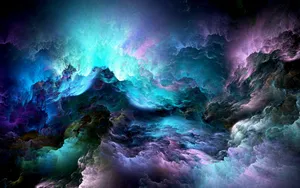 Clouds Abstract Art Wallpaper