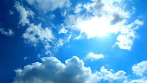 Cloudy Blue Sky Wallpaper