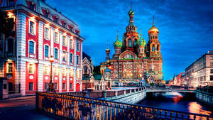 Coated Portrait Of St. Petersburg Wallpaper