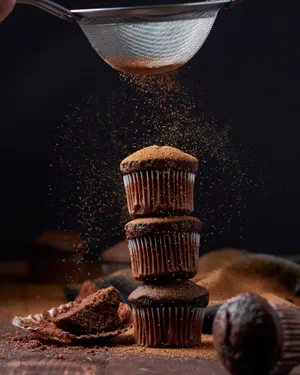 Cocoa Cupcake Tower Wallpaper