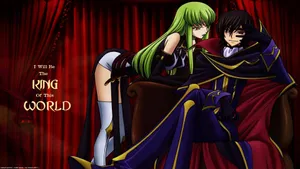 Code Geass Lelouch Lamperouge And C.c. Wallpaper