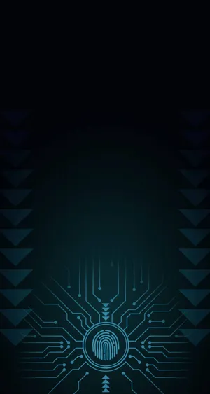 Coded Fingerprint Phone Wallpaper
