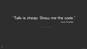 Coder Linus Quote Wallpaper