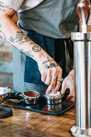 Coffee Barista Hand Tattoos Wallpaper