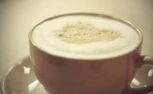 Coffee Cappuccino Close-up Wallpaper