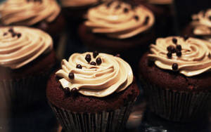 Coffee Cupcake Desserts Wallpaper