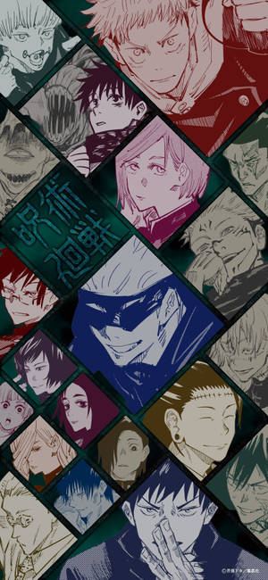 Collage Of Jujutsu Kaisen's Characters Wallpaper