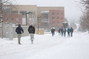 Colorado School Of Mines In Winter Wallpaper