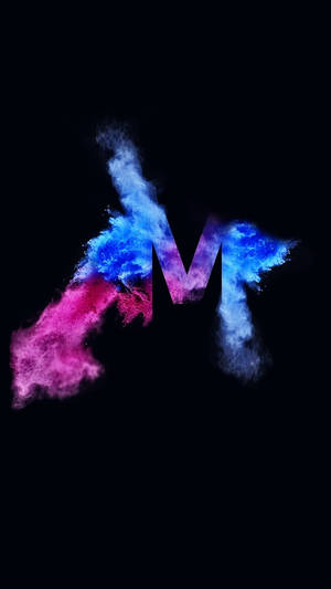 Colorburst Letter M Wallpaper