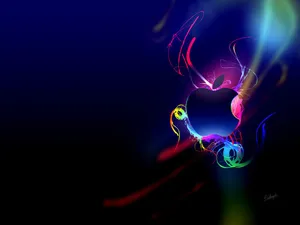 Colorful Abstract Apple Logo Wallpaper