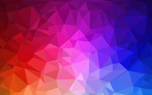Colorful Abstract Geometric Triangle Pattern Wallpaper