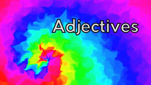 Colorful Adjectives Graphic Wallpaper