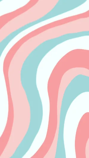 Colorful Aesthetic Candy Waves Wallpaper