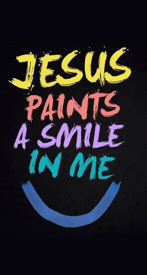 Colorful Aesthetic Christian Display Wallpaper