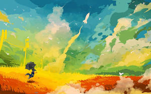 Colorful Anime Painting Art Wallpaper