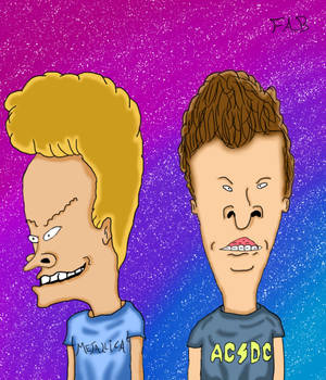 Colorful Beavis And Butt Head Wallpaper