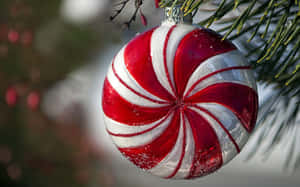 Colorful Christmas Ornaments Wallpaper