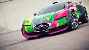 Colorful Citroen Sports Car Wallpaper