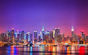 Colorful City Lights Wallpaper