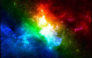 Colorful Cosmic Nebula Background Wallpaper