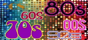 Colorful Decades Graphic Wallpaper