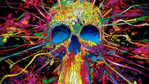 Colorful Doodle Skull Wallpaper