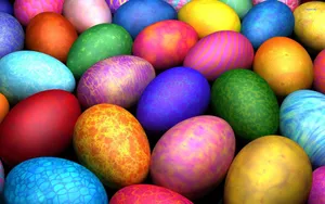 Colorful Easter Eggs Wallpaper