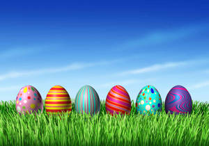 Colorful Easter Eggs Wallpaper