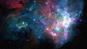 Colorful Galaxy In The Outer Space Wallpaper