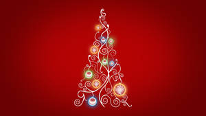 Colorful Glowing Christmas Background Wallpaper