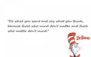 Colorful Imagination Bursting Out With Dr. Seuss Characters Wallpaper