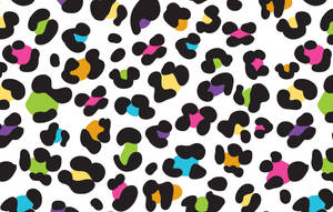 Colorful Leopard Print Wallpaper