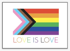 Colorful Love Is Love Wallpaper