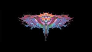 Colorful Marcelo Burlon Wings Design Wallpaper