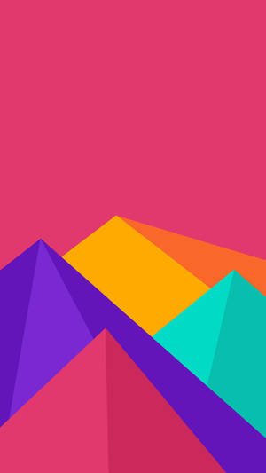 Colorful Mountains On Galaxy Note 7 Wallpaper