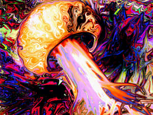 Colorful Mushroom Designed To Light Up Your Life Wallpaper