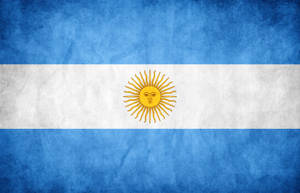 Colorful National Flag Of Argentina Wallpaper